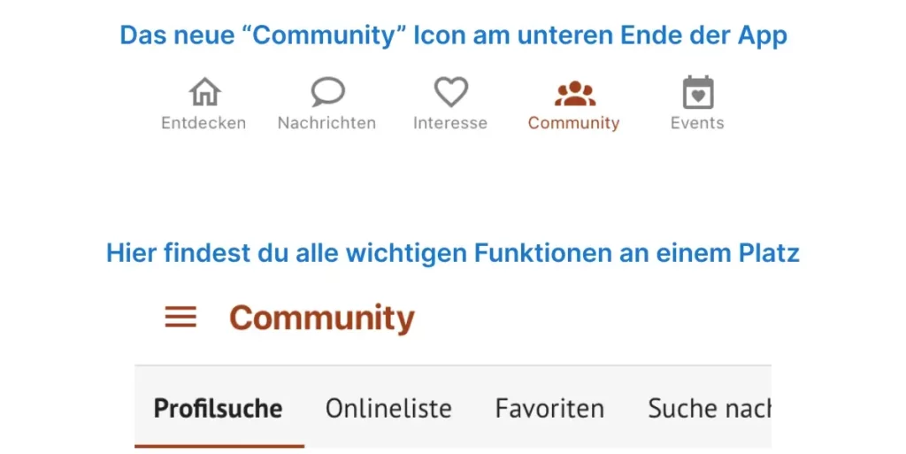 Alle Wiener Singles auf einen Blick finden in der neuen Navigation unter Community.