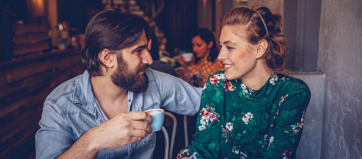 Date in einem Café in Wien